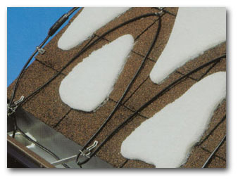 Roof and gutter de-icing heat cable kit from Titan Roofing's services page